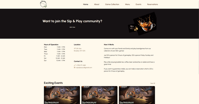 sip & play redesign